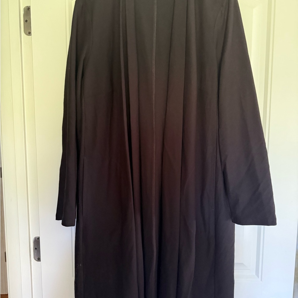 Eileen fisher black duster jacket 1X